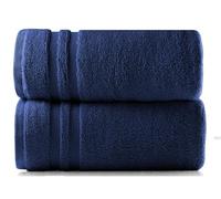 Opel tex Extra Large Premium Super Jumbo Bath Sheet-100 X 200 cm- Pack (1 & 2) 100% Egyptian cotton Towels Super Soft Quick Dry and High Absorbent Soft XL Bath Sheet 600GSM (1, Navy Blue)
