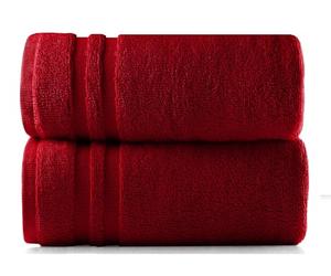 Opel tex Extra Large Premium Super Jumbo Bath Sheet-100 X 200 cm- Pack (1 & 2) 100% Egyptian cotton Towels Super Soft Quick Dry and High Absorbent Soft XL Bath Sheet 600GSM (2, Red)