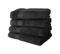 Opel tex Pack of 2 & 4 Large Jumbo Bath Sheets 100% Egyptian Cotton Towel Highly Absorbent Quick Dry Luxury Soft Big Bathroom Towels Set (2, Black)