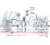 NISSENS 89343 Air conditioning compressor
