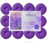 Opella Scented Tea Lights Pack of 12 Various scents Candles tealights (Lavender)