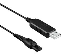Opemg 1Pc Black 15V USB Power Charger Cord for Philips Norelco Series 2000/3000/4000/5000 Razor Shaver Power Cord Electric Shavers Accessories