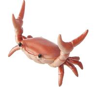 Opemg Red Creative Crab Pen Holder Weightlifting Crabs Pen Stand Storage Rack, Office Desktop Decoration, Pencil Holders Desk Supplies Holders and Dispensers, Desk Accessories