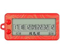 Opemg Red Fortune Lottery Machine Electronic Number Selector Portable Random Number Generator Bingo Sets