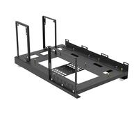 Open Air PC Frame - Motherboard Mining Rack Case, GPU Support Structure | Versatile Cooling Compatible Stand For Custom Computers, Includes Mount For Fans And Radiators, Durable Chassis