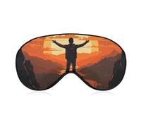 Open Arms Sleep Mask Soft Comfortable Eye Mask with Adjustable Strap Eye Cover Eye Shade for Men Women Work Travel