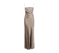 Open-back Draped Silk-satin Maxi Dress- female- Saint Laurent- Maxi Dresses- Beige- S- Dresses S
