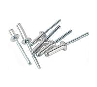 Open Blind Countersunk Head Flat Aluminum Pull Stud Round Popular Hollow Blindrivet Bolt(M3-30PCS,12mm)