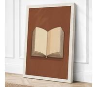 Open Book, Blank Pages Canvas Wall Art Print 18x12 Inch (46 x 30 cm)