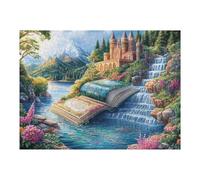 Open Book Ocean Wave 500 Piece Premium Jigsaw Puzzle Adult Jigsaws Brain Training Hobby Home Decor Winter Gift Unique Shaped Creativity & Gift Giving 500 PCS