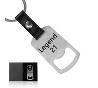 Open Bottle Opener Keyring as a Gift, 21st Birthday Gifts for Men Made of Stainless Steel Beer Bottle Opener for Home Pub Outdoor Friend Funny Festival