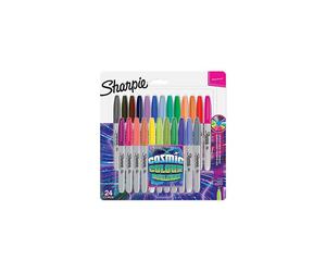OPEN-BOX Sharpie Permanent Markers | Fine Point | Cosmic Colour | Limited Edition | 24 Count
