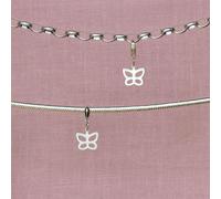 Open Butterfly Pendant Charm - Sterling Silver