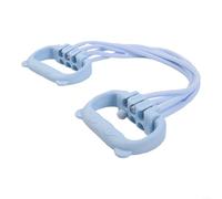 Open Chest Eight-figure Pull Rope, 1-6 Tubes Resistance Band, Yoga Back Elastic for Arm Exercises, 6-Speed Adjustable Tension, Latex Anti-slip Handles for Home Gym Fitness Training(2pcs purple)