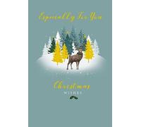 Open Christmas Card Especially For You Stag Trees Scene 7.5" x 5" Lovely Verse