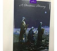 Open Christmas Card Religious Xmas Blessing Wise Men And Lambs