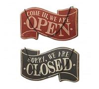 Open/close Wooden Sign by Heaven Sends