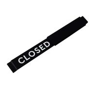 Open Closed Slide Door Sign - Aluminum Alloy Business Sign | Sliding Open And Closed Storefront Indicator For Shops, Clinics, Studios, Offices | For Commercial Spaces