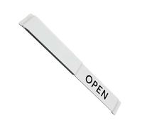 Open/Closed Sliding Sign, 15.7Inch Aluminum Alloy Privacy Slide Door Sign, Nor-dic Style Door Indicator Sign with Easy to Install for Home -ffice Restroom Hotles(1 PC)