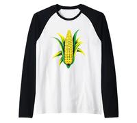 Open Corncob Corn On The Cob Farmer Lover Corn-cob Farm Fan Raglan Baseball Tee