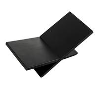 Open Display Wooden Book Stand, X Shape Stand for Large Books, Detachable Coffee Table Book Holder, Easy Slot Together Wood Easel for Recipe Bible Quran Menu Magazine