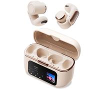 Open Ear Clip On Headphones,Wireless Earbuds Bluetooth with Display and 4GB