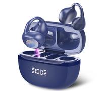 Open Ear Earbuds,Wireless Earbuds Bluetooth 5.4 Ergonomic Clip-On Ear buds, Bone Conduction Over The Ear Headphones 48H Playtime, Perfect Running Headphones for Sports IPX7 Waterproof Touch Controls