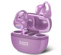 Open Ear Earbuds,Wireless Earbuds Bluetooth 5.4 Ergonomic Clip-On Ear buds, Bone Conduction Over The Ear Headphones 48H Playtime, Perfect Running Headphones for Sports IPX7 Waterproof Touch Controls