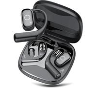 Open Ear Earbuds with AI Translation Earbuds Real Time, 80H HD Stereo Sound Open Ear Headphones, 3-in-1 Translation Headphones, Touch Control Earphones, IP7 Waterproof Earbuds for/Business/Meeting