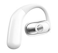 Open Ear Handsfree Mono Headset, Wireless Bluetooth 5.4 Single Earpiece with 30H Talk Time, ENC Noise Cancelling Hands Free Earphone, Left/Right Wearable Hook Design for Drivers/Office/Meeting