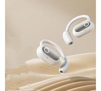 Open Ear Headphones Air Conduction Wireless Bluetooth 5.3 Dual microphone noise reduction, 30H Playtime IPX5 Waterproof Wireless Earbuds with Earhooks, Ergonomic Ear Hooks,Snug Fit for Workout Driving