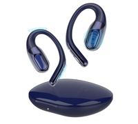 Open Ear Headphones Bluetooth 6.0, 45Hrs Wireless Sports Earbuds with Wide Area Tap, Secure Fit Ear Hook, IPX7 Waterproof Earphones for Gym, Running, Office, Immersive Stereo & ENC Calls, Deep Blue