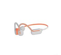 Open Ear Headphones Bone Conduction Tech IPX8 Underwater for Proof 32GB Storage - 5.3 Sports Earphones for Gym Fitness Surfing Grey Orange(Gray-Orange)
