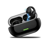 Open Ear Headphones Clip on Earphones Wireless Bluetooth 5.3 Earbuds with Noise Cancelling IPX6 Waterproof Sports Ear Buds 30H Playtime Low Latency for Samsung Galaxy S25 S24 S23 S22