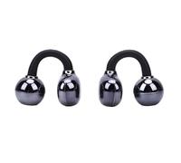 Open Ear Headphones, On Earbuds with Charging Box/Cover, Wireless Bluetooth Earbuds, Lightweight Ear Buds for Running, Workout, Gym, Travel, Meeting (Black)