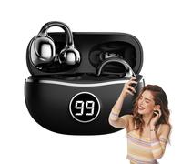 Open Ear Headphones - Sports - Wireless Clip On Headphones, Ergonomic Fitness Earphones | Comfortable Headset with Secure Fit for Gym Jogging Training Outdoors Outdoors