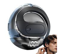 Open Ear Headphones - True Wireless Earbuds, Ear Hook Headphones | Easy Touch Control Enc Noise Cannering Clear Calls, Earphone with Voice Assistant for Daily Listening to Num