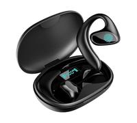 Open Ear Translator Earbuds Bone Conduction, AI Translation Earbuds Real Time Built-in Mic, Touch Operation, 144 Languages Two-Way Translator Pods Real Time, for Travel Business Learning (Black)
