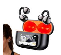 Open Ear Wireless Earbuds, Ergonomic AI Earbuds Earphones, Cordless Open Ear Headphones with Comfortable Fit, Audio Accessory with Compact Design, Heat Resistant Metal Grid for Running Workout