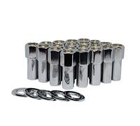 Open End Cragar SST Mag Lug Nut 1/2"-20 with Center Washer Set of 20 Pcs