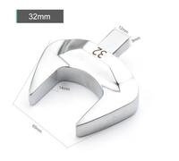 Open-End Socket Wrench Tool 8-32mm with 9 x 12 mm Insertion Spanner, Torque Spanner Made of Chrome Vanadium Steel for Precision and Versatile Fastening in Tight Spaces