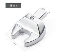 Open-End Socket Wrench Tool for 9x12mm Bolts, Adjustable Spanner with 8-32mm Jaw Opening, Chrome Vanadium Steel Torque Wrench for Home and Work(18MM)