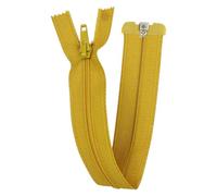 Open End Zip 14 inch Nylon No5 36cm Coat Jacket 27 Colours Buy 1 or 2 Zips 654D, 1472 Gold Mustard, 2