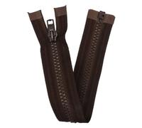 Open End Zip Chunky 30 Inch 76cm 16 Colours Jacket Coat Buy 1 Or 2 Zips 850D, 8989 Dark Brown, 2