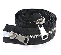 Open-Ended Zip Fasteners Strong Nylon Closed End Zip,zippers 8# Metal Double Slider Metal Zippers,Eco-friendly Open-End Zipper,(Length:70cm,Size:8#) (Color : 70cm)