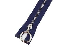 Open-Ended Zip,Zipper Eplacement,2Pcs 15/18/20cm 3# Metal Close-End Pocket Zips Garment Bag Decor Zipper Zip Reapir Kit DIY Sewing Accessories Zips Clothing Garments(Dark Blue,18cm)