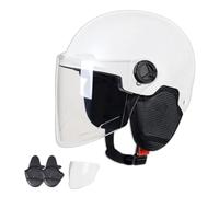 Open Face Helmet, 3/4 Motorcycle Helmet Open Face Helmet Motorcycle Half Warm Helmet With Sun Visor, Motorbike Crash Helmet, Unisex Breathable Helmet For Electric bik-e & Road bik-e Motorbike Helmets