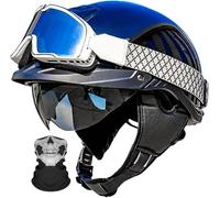 Open-Face Helmet Half Helmet Brain - Cap Cruiser Helmets Chopper Scooter Pilot Jet Helmet DOT/ECE Certified Personality Retro Motorcycle Helmet S-XXXL 7,XXXL