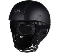 Open Face Helmet Half Motorbike Helmet Vintage Cruiser Chopper Scooter Pilot DOT/ECE Certified Retro Motorbike Adult Crash Moped Helmet with Sun Visor for Men and Women 4,XL