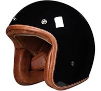 Open Face Helmet Motorcycle Half Helmet DOT/ECE Approved Motorbike Crash Helmet with Sun Visor Retro Vintage Style Motorbike Jet Helmet for Youth Men Women 3,M(57-58cm)
